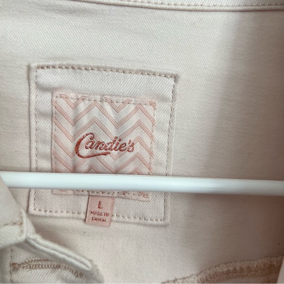 Candie's | Floral Embroidered Denim Jacket - Picture 4 of 6